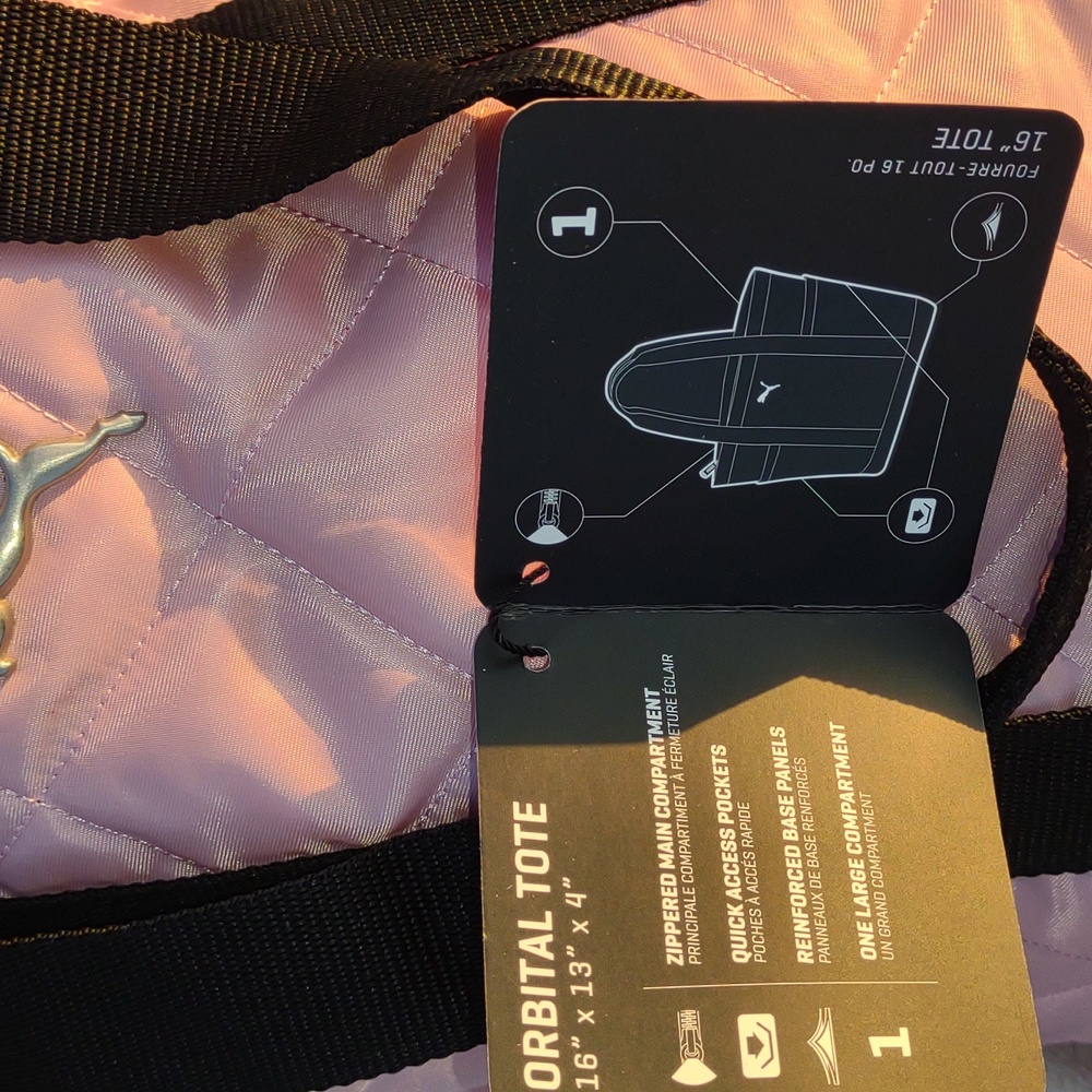 PUMA Evercat Orbital Tote in Pink/Black - Picture 9 of 14
